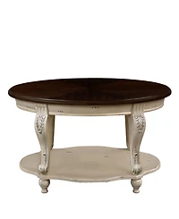 Streamdale Furniture Living Room Coffee Table Set, Coffee Table & Two End Side Table 3-Piece Set for Office, Living Room, Apartment, Beige and Espress