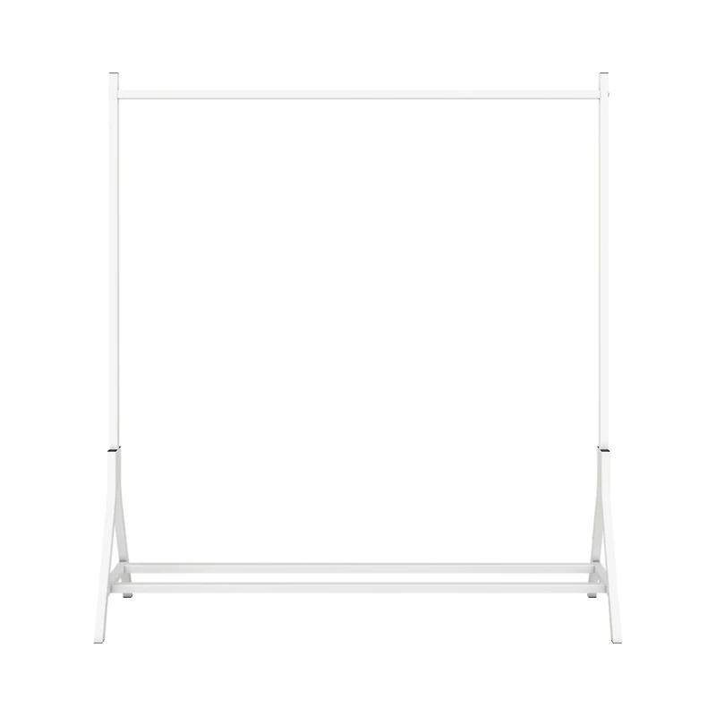 Simplie Fun Garment Rack Freestanding Hanger Multi-functional Single pole Bedroom Clothing Rack Bedroom, White