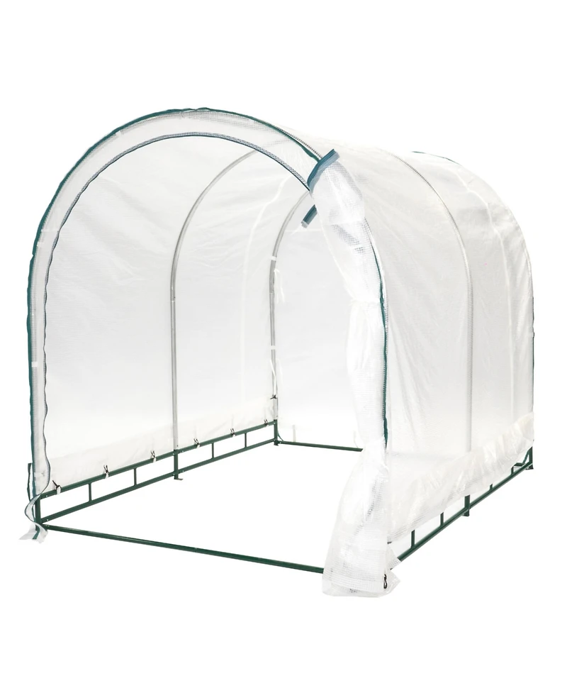 JumpKing TrueShelter 6' X 8' Green House - Indoor or Outdoor Green House for Plants & Flowers - Portable Large Cover for Garden Lovers or Beginners