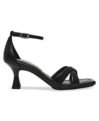Anne Klein Women's Joss Square Toe Ankle Strap Dress Sandals