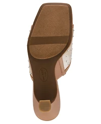 Anne Klein Women's Julie Square Toe Mesh Mule Dress Sandals