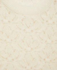 Mango Women's Openwork Detail Knitted Sweater