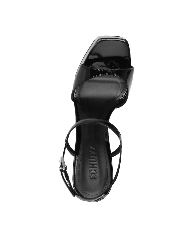 Schutz Women's Arlene Squared Toe Wedge Sandals