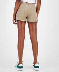 Indigo Rein Juniors' High-Rise Utility-Pocket Shorts