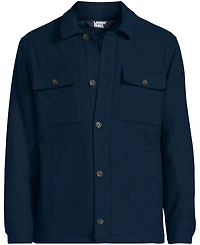 Lands' End Men's Wool Blend Shirt Jacket