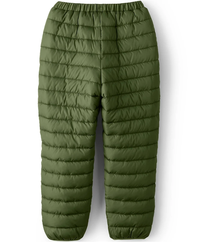 Lands' End Boys Reversible Fleece Puffer Pants