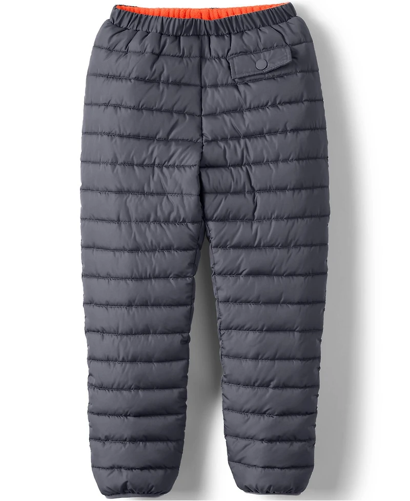 Lands' End Boys Reversible Fleece Puffer Pants