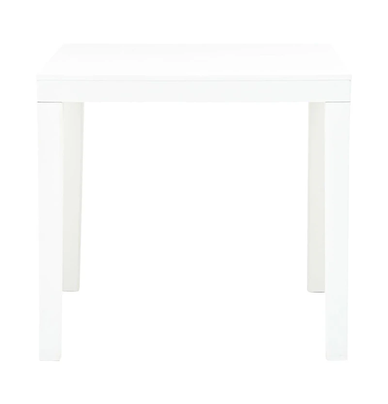 vidaXL Patio Table White 30.7"x30.7"x28.3" Plastic