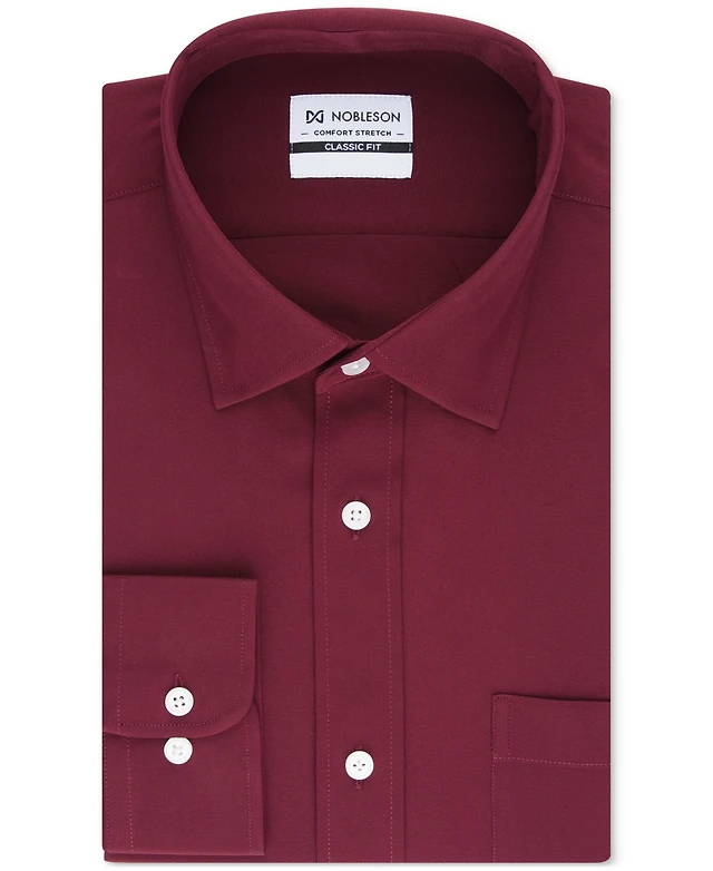 macys dress shirts men Alfani Men's 4-Way Stretch Dress Shirt, Regular & Slim Fit - White