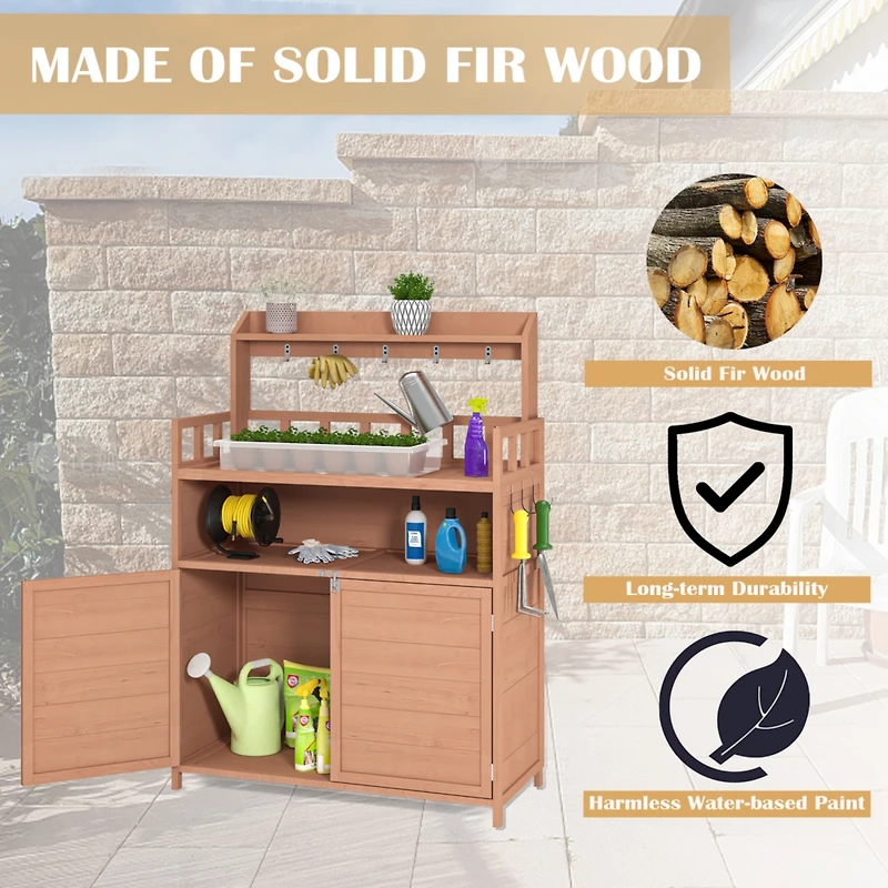 Streamdale Outdoor Potting Bench with Storage for Gardening