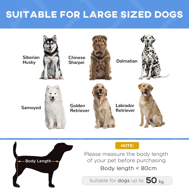 48" x 36" Breathable Elevated Dog Bed Portable Pet Cot, Raised Pet Bed w/ Carry Bag Metal Frame Breathable Mesh Indoor and Outdoor Dark Blue