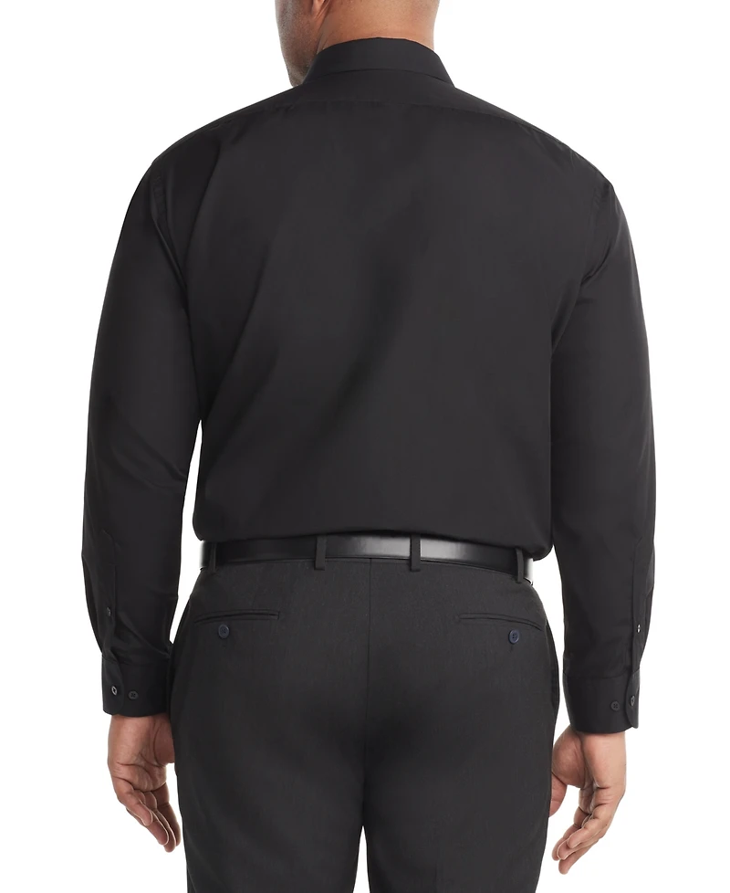 Van Heusen Men's Big & Tall Classic/Regular Fit Wrinkle Free Poplin Solid Dress Shirt