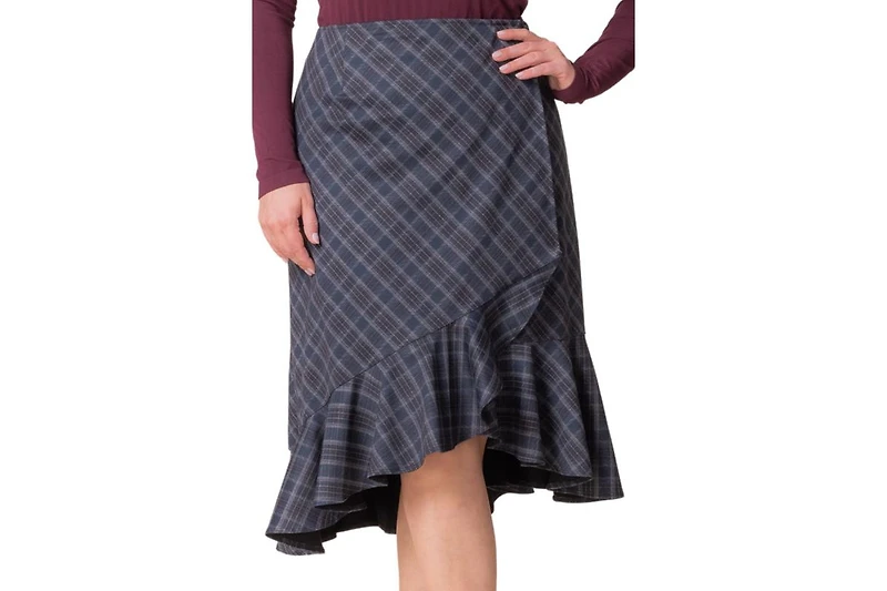 Kiyonna Plus Carina Flounce Skirt