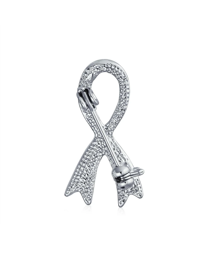 Bling Jewelry Prevention Pink Ribbon Breast Cancer Survivor Brooch Pin Gold Heart Accessory