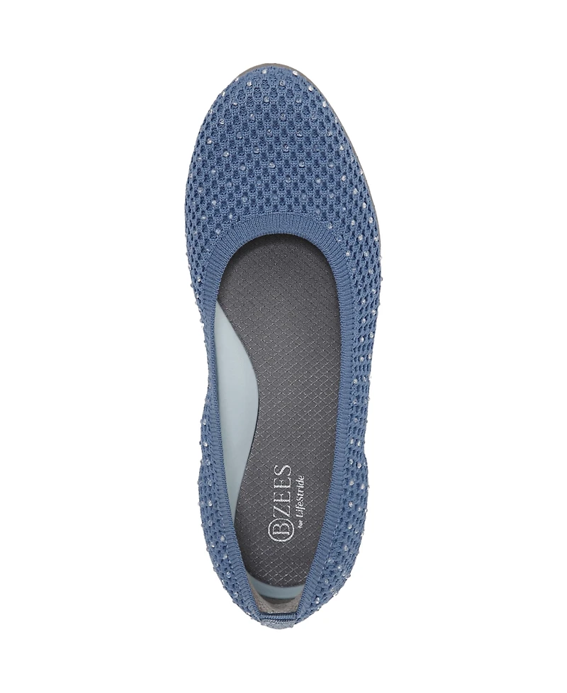 LifeStride Women's Kallie Washable Round Toe Ballet Flats