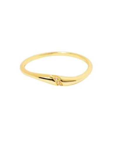 Little Sky Stone Sterling Silver Wave Ring