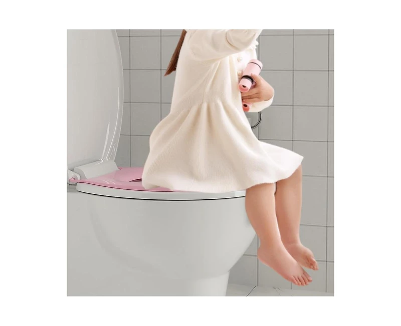 gaomon Toilet Seat Round,Toilet Seat with Toddler Seat Built in, Potty Training Toilet Seat Round Fits Both Adult and Child, with Soft Close, Easy Ins