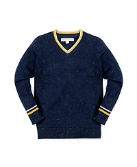 Hope & Henry Baby Boys Long Sleeve V-Neck Sweater