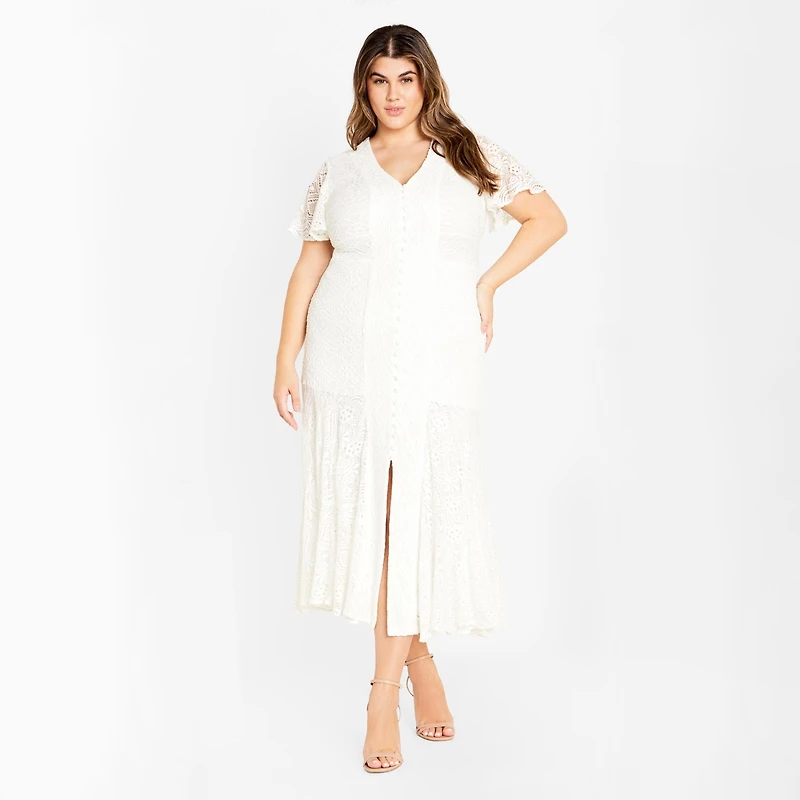 City Chic Plus Christa Lace Dress
