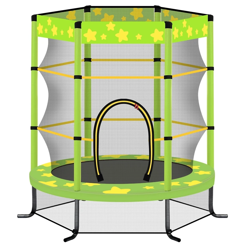 Streamdale 55" Kids Trampoline with Safety Net (Green)
