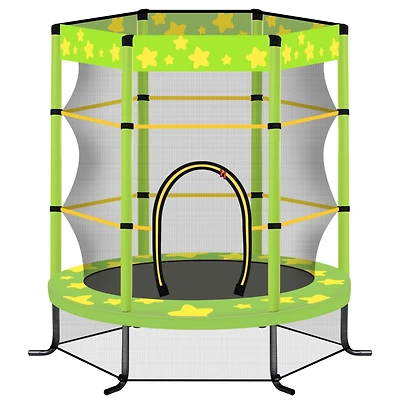 Streamdale 55" Kids Trampoline with Safety Net (Green)