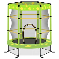 Streamdale 55" Kids Trampoline with Safety Net (Green)