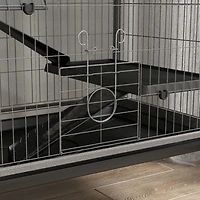 63" 6-Tier Small Animal Cage, Ferret Cage, Large Chinchilla Cage with Hammock Accessory & Heavy-Duty Steel Wire, Small Animal Habitat with 6 Door