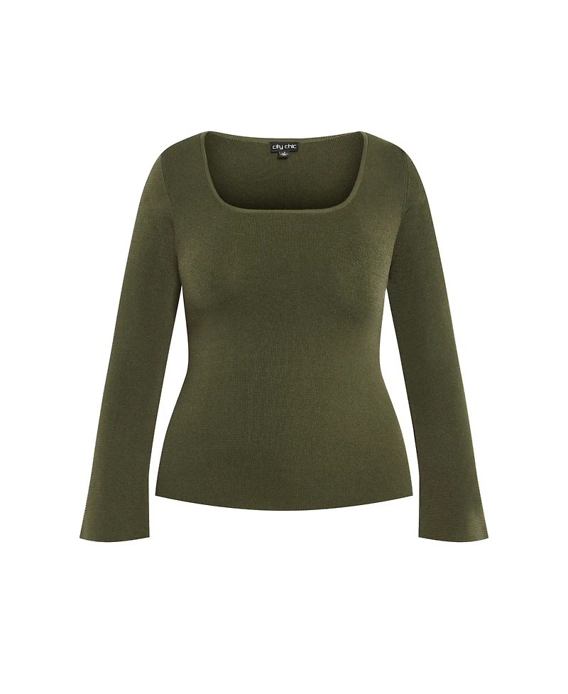 City Chic Plus Size Brooklyn Sweater