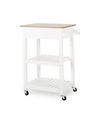 Simplie Fun Modern Kitchen Cart: Storage, Style, And Mobility For Compact Spaces