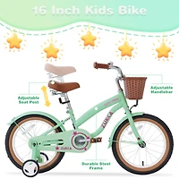 Streamdale Kids' 16" Bike with Training Wheels (Multicolor)