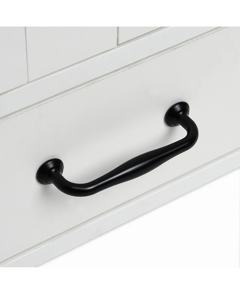 Streamdale Dog Food Storage Cabinet and Feeding Station (White)
