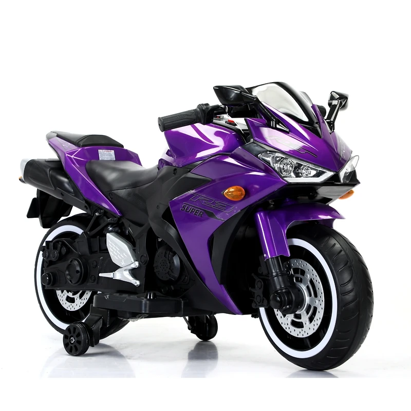 Streamdale 12V Kids Motorcycle with Training Wheels (3-6 Years)