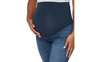 Motherhood Maternity Maternity Indigo Blue Secret Fit Over the Belly Stretch Ankle Jeggings - Motherhood