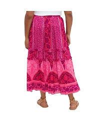City Chic Plus Samara Print Skirt