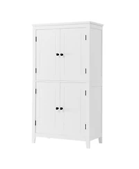 Streamdale Furniture Streamdale Elegant Bathroom Floor Storage Cabinet (4 Doors)