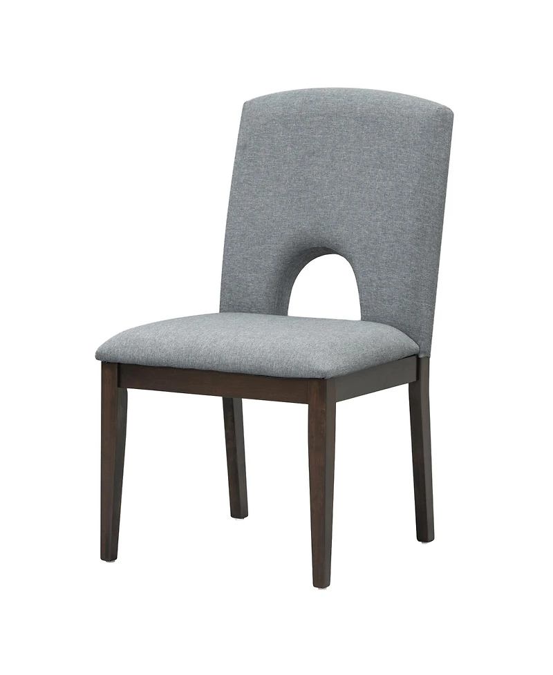 Simplie Fun Modern 5-Piece Extendable Round Dining Table Set with 16.2inch Removable Leaf for Small Places, Espresso+Gray