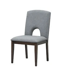 Simplie Fun Modern 5-Piece Extendable Round Dining Table Set with 16.2inch Removable Leaf for Small Places, Espresso+Gray