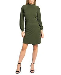 Sam Edelman Women's Mock Neck Long-Sleeve Sweater Dress
