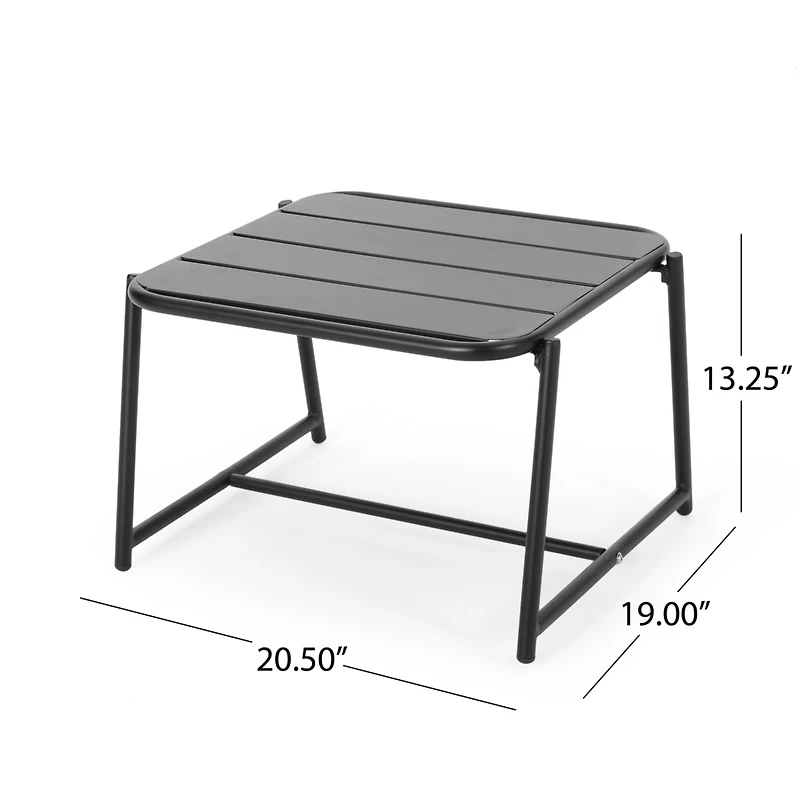 Streamdale Modern Matte Metal Side Table Enhance Your Outdoor Oasis