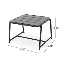 Streamdale Modern Matte Metal Side Table Enhance Your Outdoor Oasis