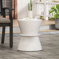 Streamdale Hourglass End Table Chic, Durable, And Assembly-Free