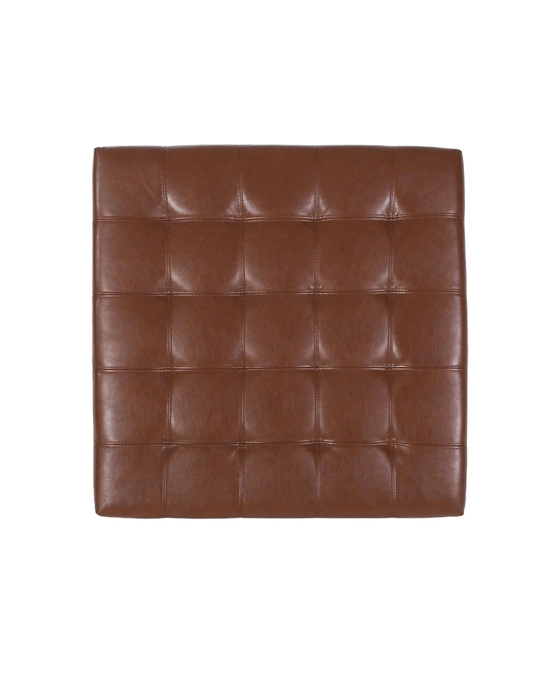 Streamdale Premium Faux Leather Ottoman with Storage
