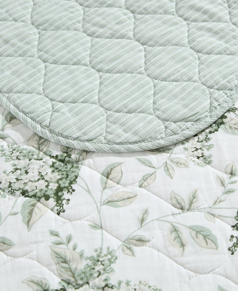 Laura Ashley Portland Floral Reversible 3-Pc. Quilt Set, King