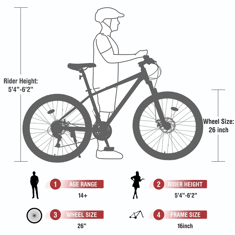 Streamdale 24 Speed 26" Mountain Bike