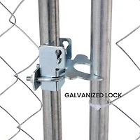 Dog Kennel Outdoor with Waterproof Canopy 181" 181" 71.65"