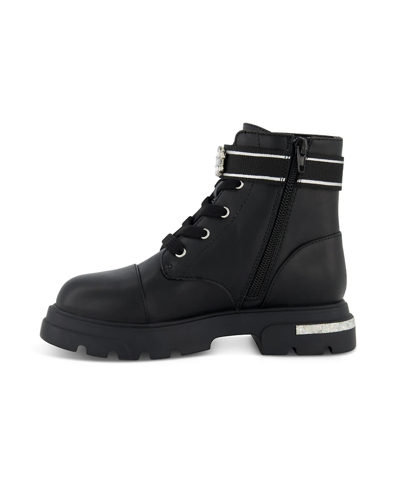 Jessica Simpson Little and Big Girls Rosa Brooch Moto Boot