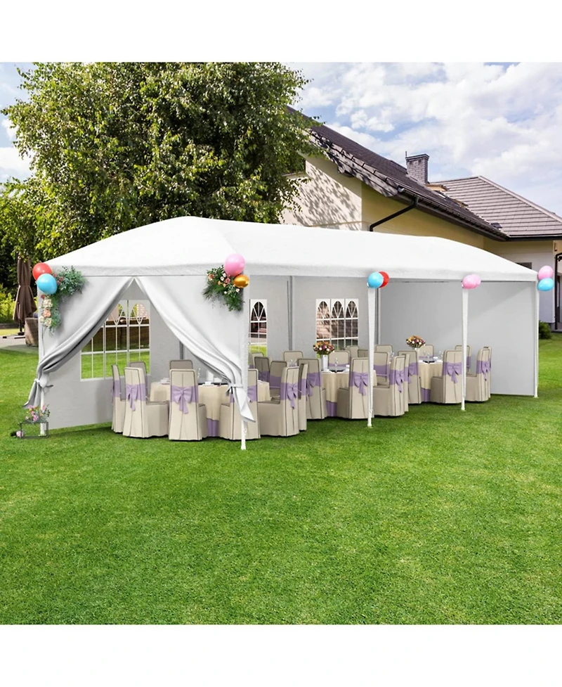 Streamdale 10x30' Outdoor Gazebo Tent with Sidewalls