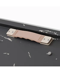 Streamdale Furniture Extendable Dining Table Table Set for 6-8 Person for Dining Room, C-shaped Tube Soft padded armless dining chairs and Very large