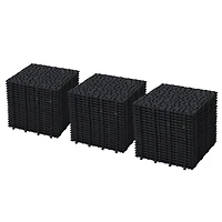 Streamdale Black Interlocking Deck Tiles (60-Pack)