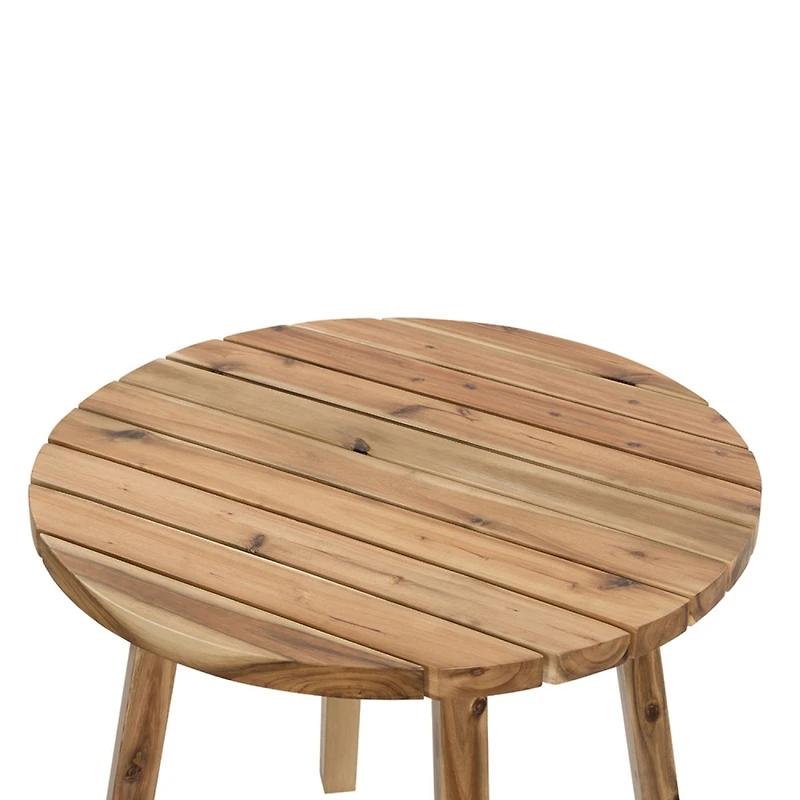 Streamdale D32x30" Round Dining Table, Solid Wood